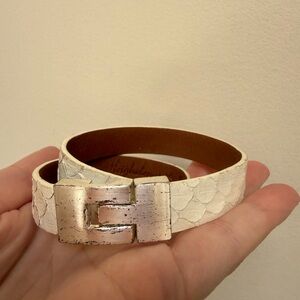 Leighena anaconda skin leather bracelet